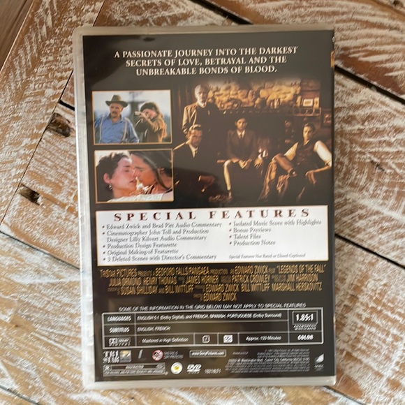3/$15 u pick dvds📀or 1 for $9~ Legends of the Fall - Picture 2 of 7